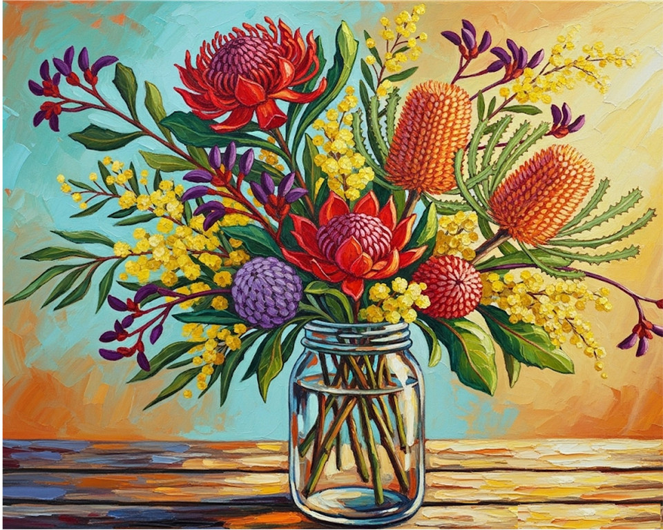 Floral Paint by Numbers